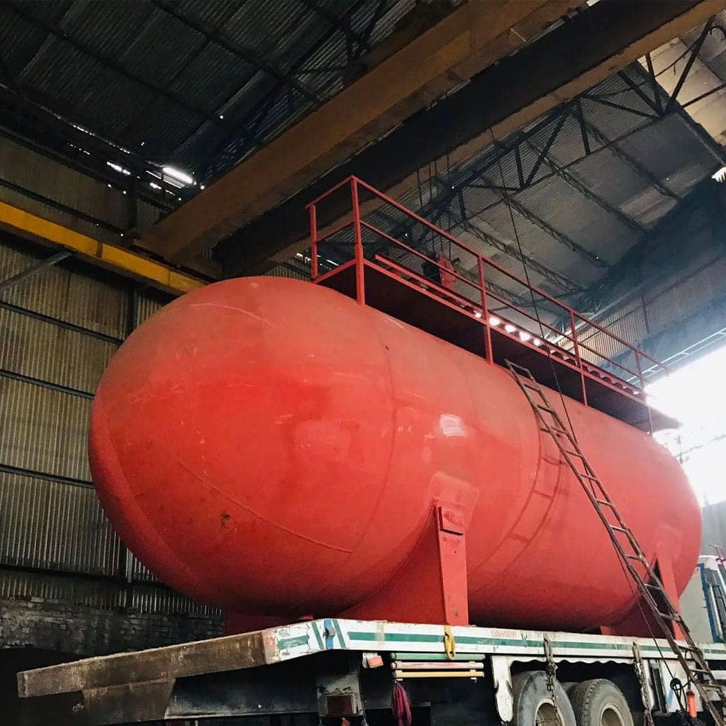 ASME Sec VIII Div 1 LPG tank hydro test